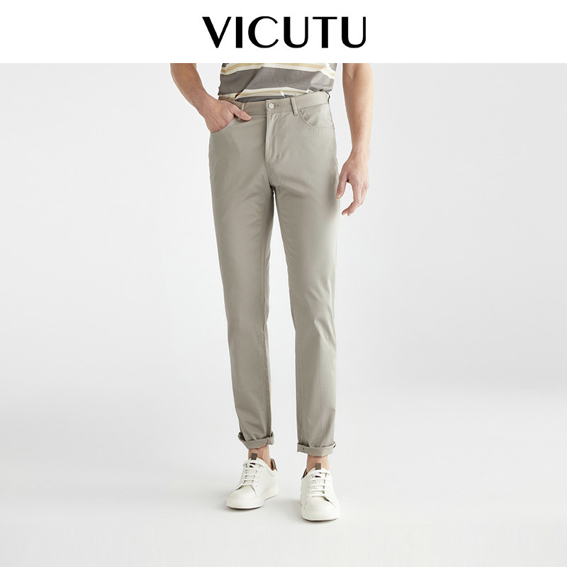 VICUTU/威可多牛仔裤夏季牛仔裤简约时尚休闲微弹长裤直筒裤子,男装,牛仔裤,淘宝优惠券,粉丝福利购,淘宝优惠卷