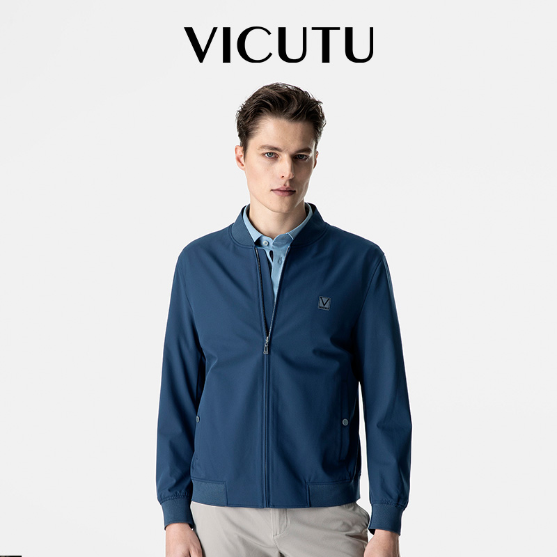 威可多春季休闲棒球领夹克男外套