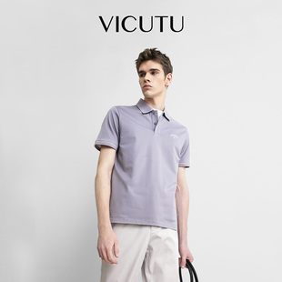 夏季 翻领POLO衫 保罗衫 穿搭 半袖 威可多短袖 VICUTU新款 t恤男士