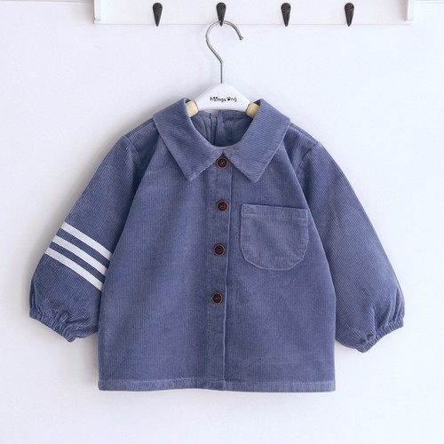 傲贝美小孩灯芯绒纯棉冬季反穿衣