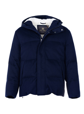 LP 男士拉链连帽羊绒羽绒服 新到款