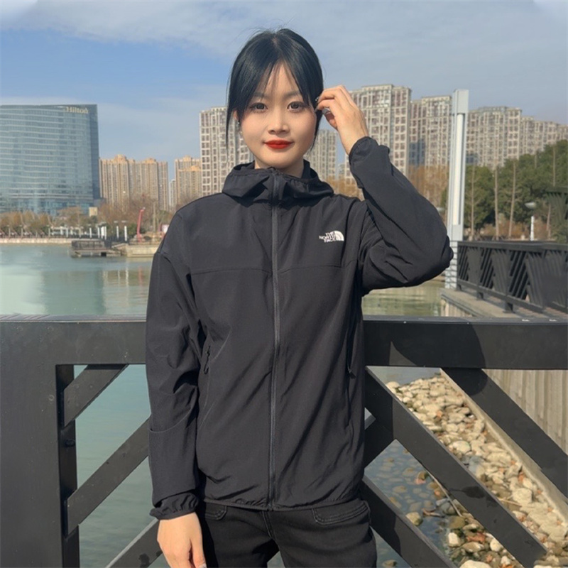 北面皮肤衣女户外防嗮透气