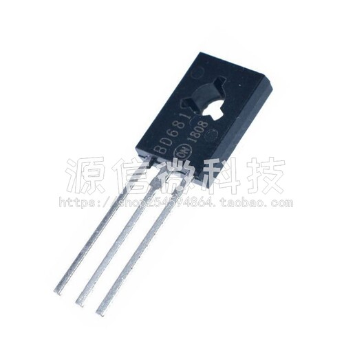 全新国产 BD681 直插TO-126 100V/4A/40W NPN达林顿功率晶体管