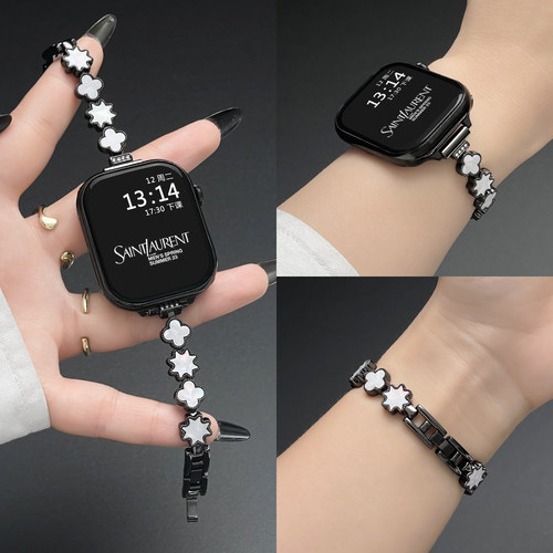 华为fit5表带金属贝母链psnld