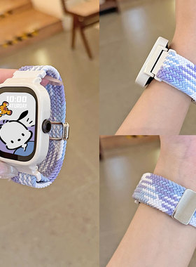 适用红米watch6/5/4/3表带编织回环磁吸小米Redmi watch3/2/1手表小米手环9/8pro表带透气时尚创意配件