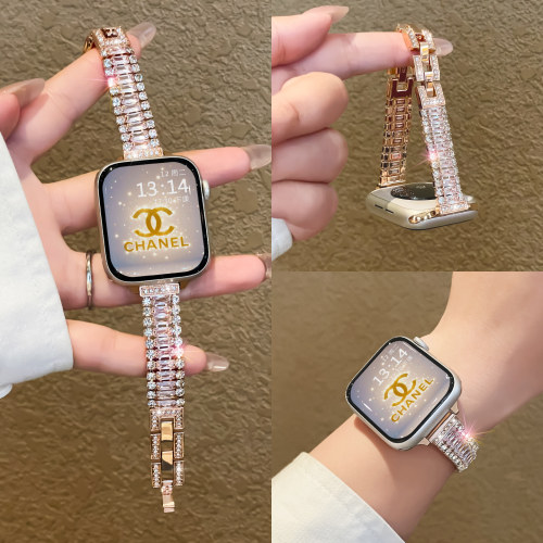 华为fit5手表带金属镶钻psnld
