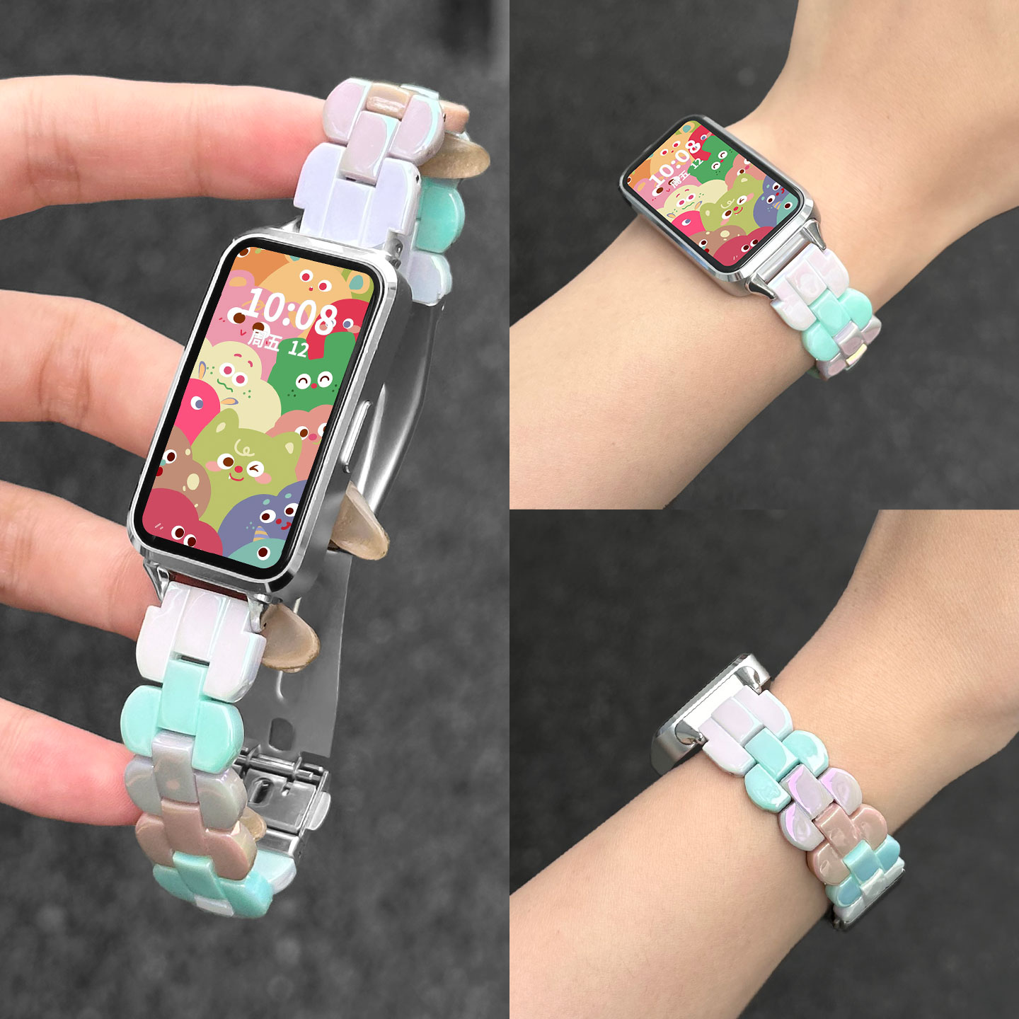 夏日手环炫彩糖果树脂款psnld