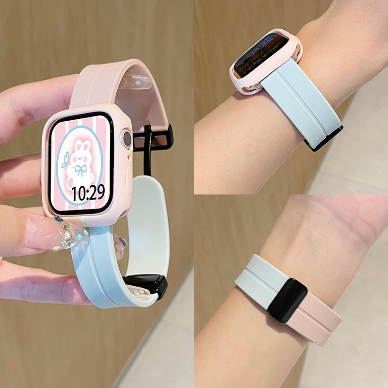 iwatchs9表带硅胶磁吸扣psnld