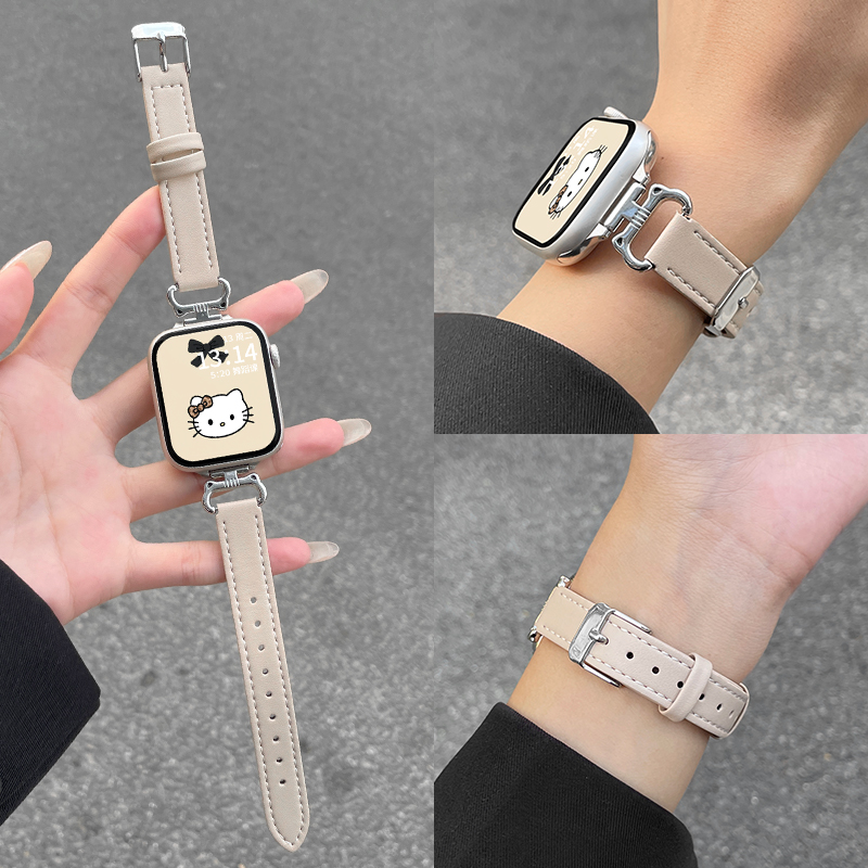 s10创意猫耳皮质s9表带iwatch