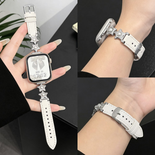 小米10pro表带女款珍珠皮质psnld