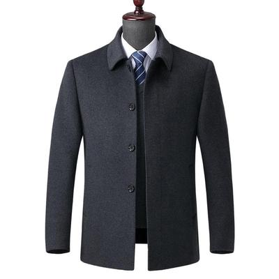 外高级正品冬款年爸8531-WT爸装羊绒衣男羽绒大服内胆羊中毛呢套