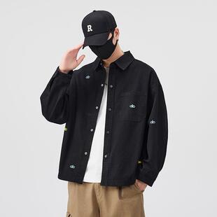 冬季新款连帽98572195二流士棉外套男潮帅气加秋棉加厚工装夹克棉