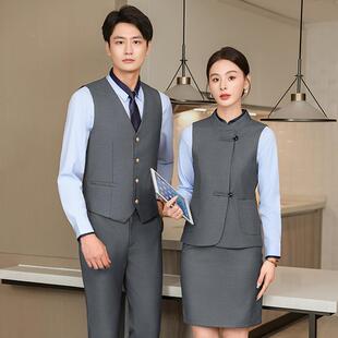 男女AL81768管家酒店服服务甲员工作职业马套店长工装装酒吧前台