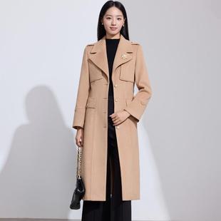 气女士大衣袖长装毛呢外套质女W2509200秋冬韩版女神范通勤呢子外