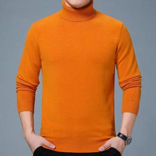 冬中季新款年男士袖套羊毛衣时1930-KK尚长休闲高领羊绒针头织打