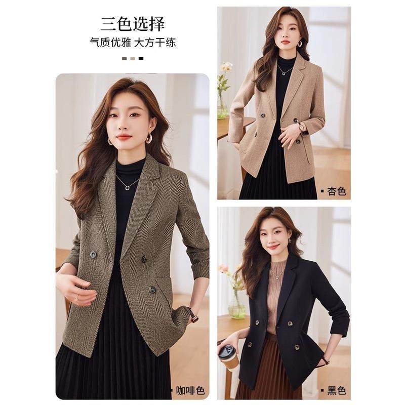 咖啡秋色毛呢西子装外套冬新款高级2388_110感气质小个休闲西女服,女装/女士精品,西装,淘宝优惠券,粉丝福利购,淘宝优惠卷