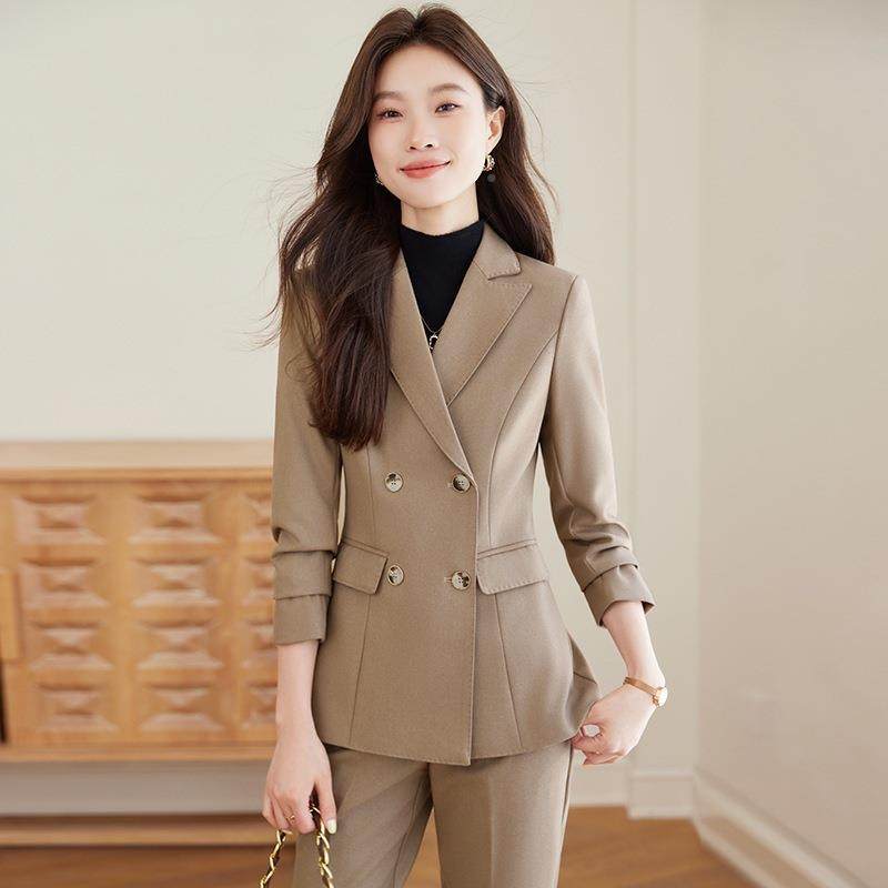 小西套装外套女秋服季新款韩版休闲西气质女EM916范神双排扣职业,女装/女士精品,职业女裤套装,淘宝优惠券,粉丝福利购,淘宝优惠卷