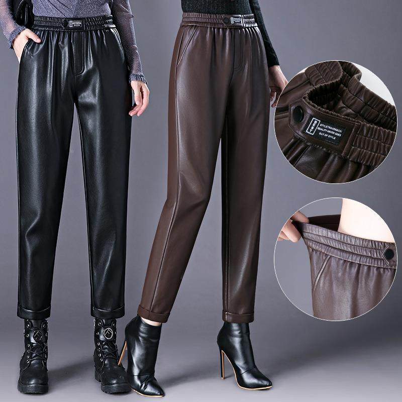 牌品高档老休闲裤女秋冬装中年羊皮裤绵皮九分松紧哈2267伦裤小脚,户外/登山/野营/旅行用品,其他户外服装,淘宝优惠券,粉丝福利购,淘宝优惠卷