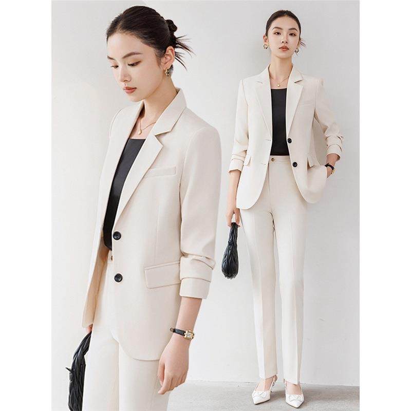 白色西装外套女春秋新款高级感职套场女神范FLQ-lx43穿搭气质西职,女装/女士精品,职业女裤套装,淘宝优惠券,粉丝福利购,淘宝优惠卷