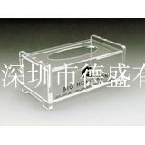 亚克力创意纸巾盒定制简约防尘高透家用办公室桌面抽纸盒logo礼品