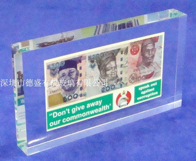 无缝热压相框加厚亚克力桌牌水晶台签台卡展示架相框标价签台牌