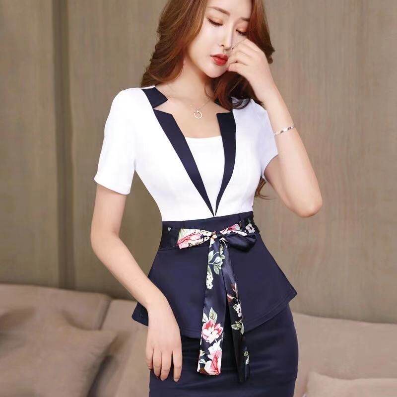 新款足疗店技师工作服女套装养生会所沐足工装酒店ktv夜场上班服