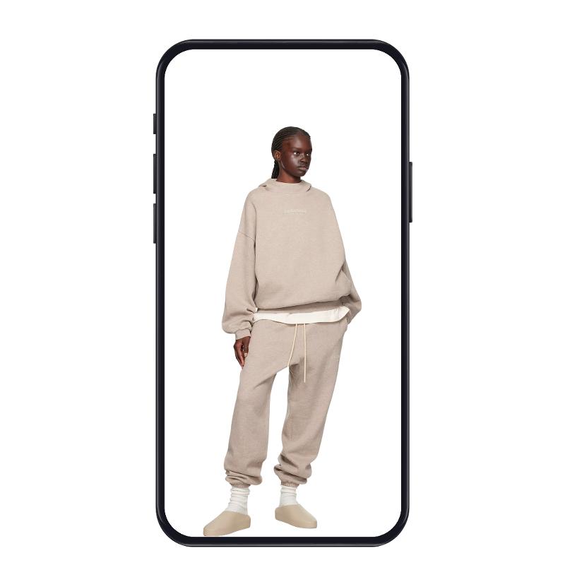 ESSENTIALS FOG 纯棉宽松男女情侣款 FEAR OF GOD束腿裤子 89