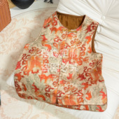 锦鲤马甲国风中式 提花叠穿马甲背心 胸围94 369 前长53 后长56