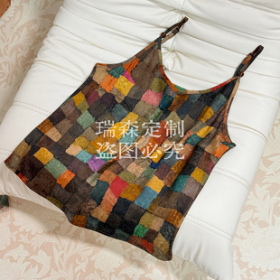 吊带背心内搭 薄款 804 彩虹拼接夏季