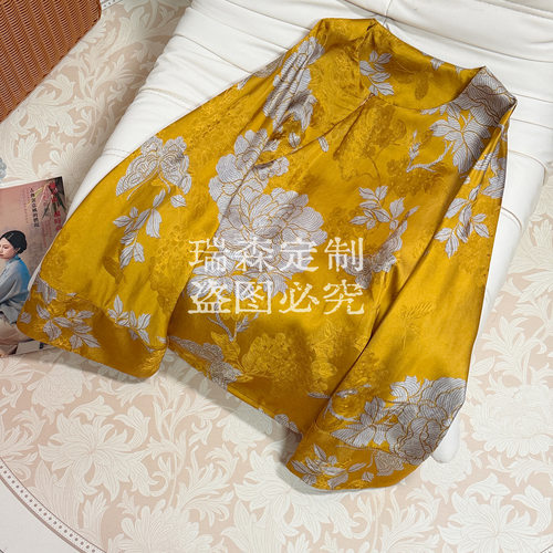 802 中式国风圆领长袖禅意T恤上衣-胸围106-衣长61