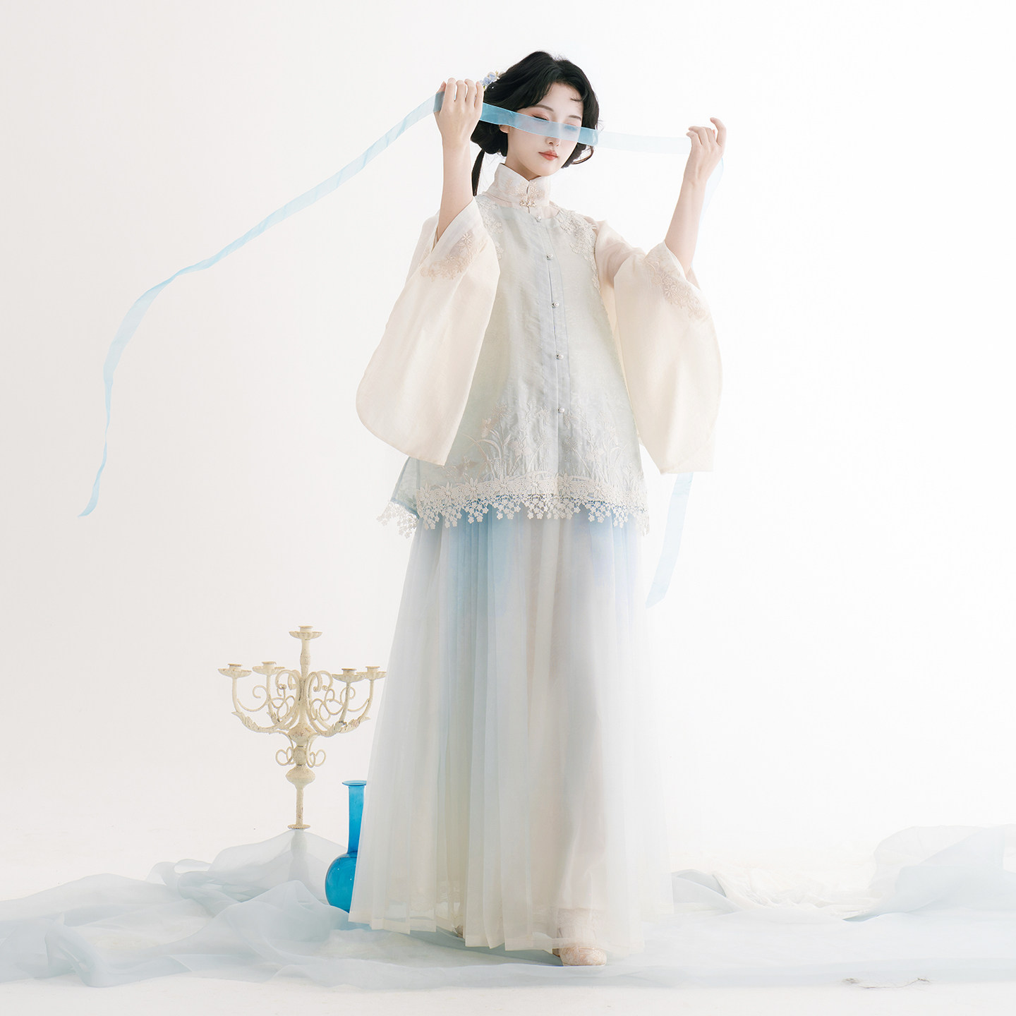 芷蘅间 夜生白露 原创汉服女新中式2026新款马面罩裙薄透介意慎拍
