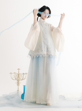 芷蘅间 夜生白露 原创汉服女新中式2026新款马面罩裙薄透介意慎拍