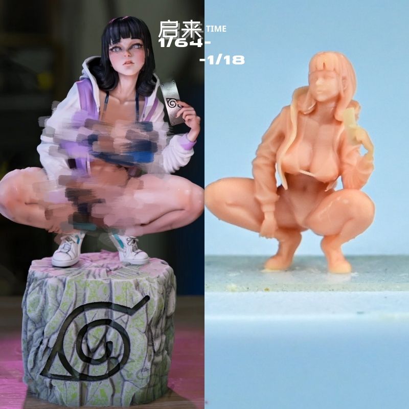 日向雏田gk白模小手办火影忍者