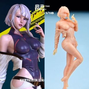 露西GK白模手办赛博朋克边缘行者3D打印高精度树脂桌面机箱小摆件