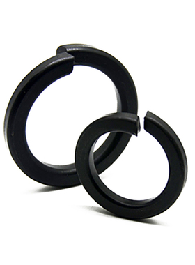 华夏8.8级发黑弹簧垫圈 黑色开口垫圈高强度弹性垫片M2M3M4M5-M39