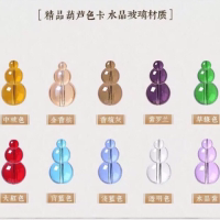 diy手工串珠水晶散珠子珠帘门帘客厅隔断风水葫芦珠圆光珠子按斤