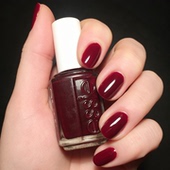 美国essie指甲油808波尔多酒红色bordeaux车厘子姨妈红12免烤显白