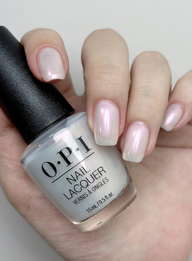 美国OPI正品S013 Glazed N' Amused珍珠贝母幻彩白虹光白免烤