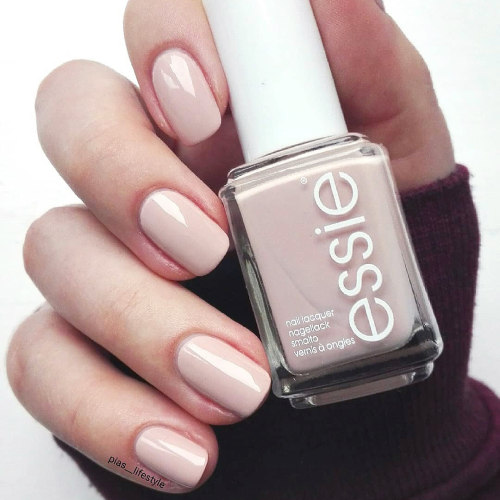 ESSIE744裸粉免烤显白指甲油