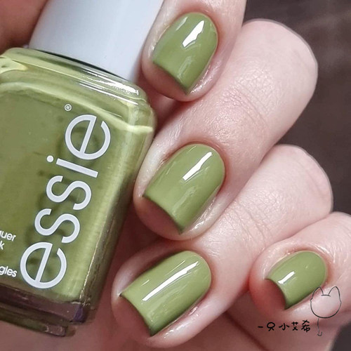 essie免烤显气质指甲油牛油果绿