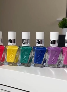 essie扭扭瓶2025秋冬新款微光疗指甲油dopamine系列黄色持久免烤