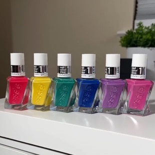 essie扭扭瓶2025秋冬新款 微光疗指甲油dopamine系列黄色持久免烤