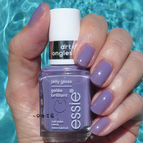 ESSIE免烤半透兰花色果冻指甲油