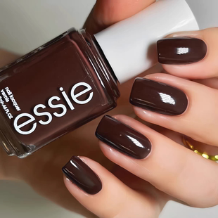 美国essie指甲油365焦糖黑巧深咖啡odd squad摩卡巧克力美甲免烤