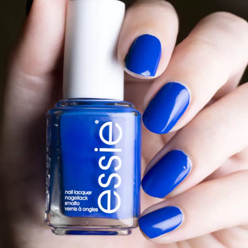 essie新款指甲油艾茜1779 plus play深邃钴蓝色宝石蓝免烤显白