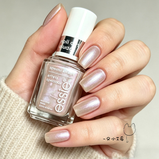 ESSIE银标指甲油17 gilded galaxy玫瑰金免烤持久缎面浅金珍珠金