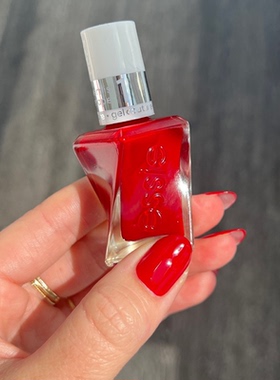 Essie扭扭瓶微光疗指甲油270 rock the runway正红大红色免烤显白