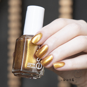 Not silent ESSIE指甲油古铜金1763 night 奢华细闪鎏金色免烤