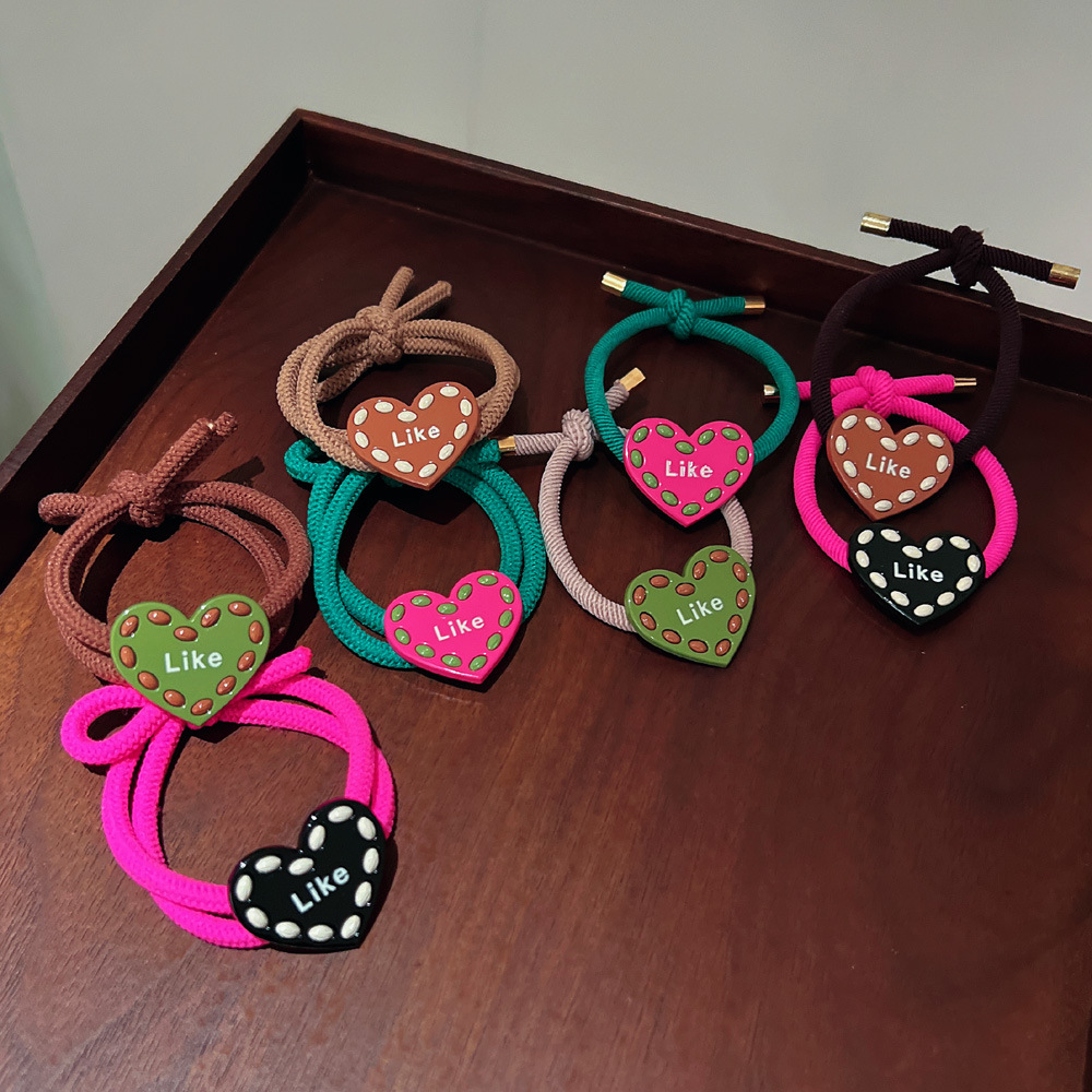 感毛巾圈字母发绳秋冬拉德