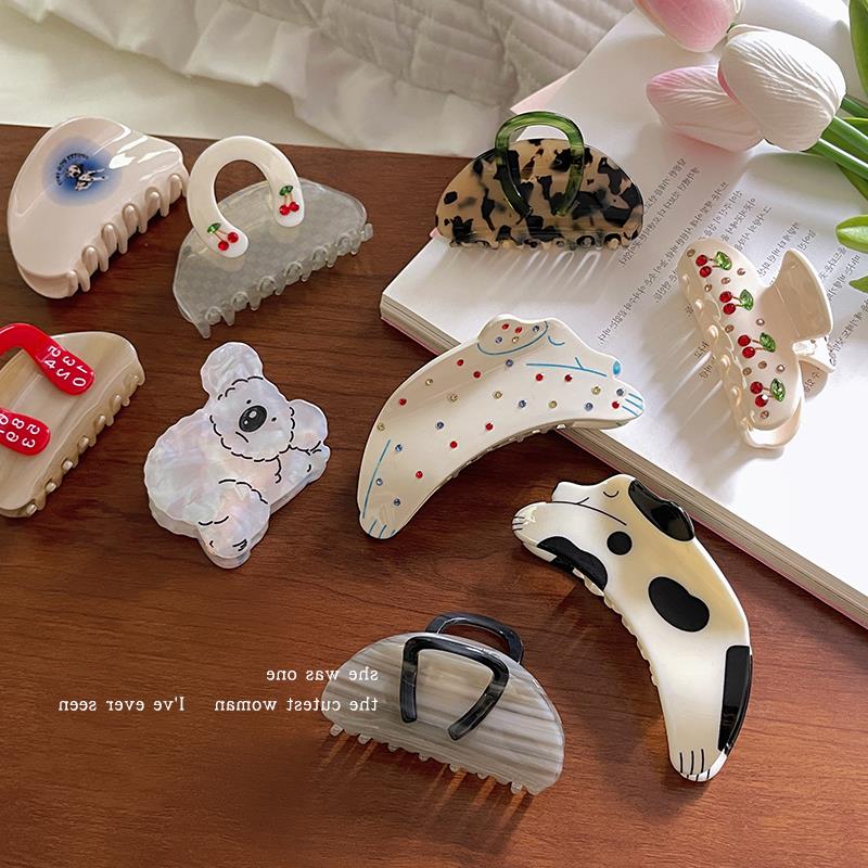 夹子后脑勺头饰高抓发鲨鱼